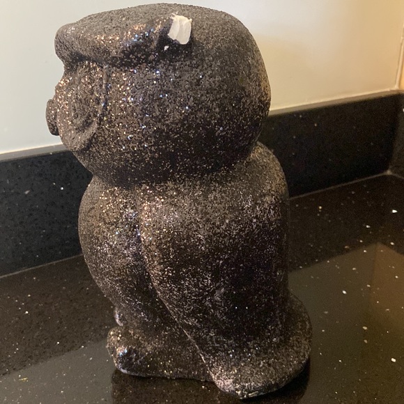 Black Glitter Owl Halloween Large - Picture 7 of 11